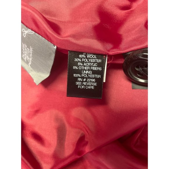 Craft Barrow womens Coat Red size 1X with Scarf New With Tags - Picture 8 of 8